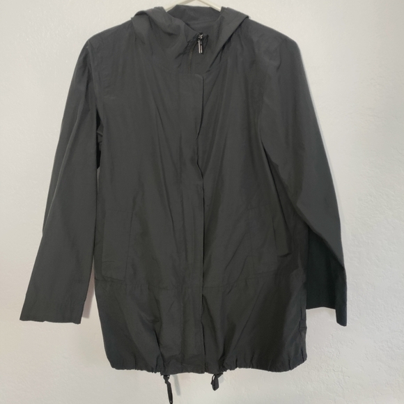 Eileen Fisher Jackets & Blazers - EILEEN Fisher Women's Gray Hooded Windbreaker Size XS